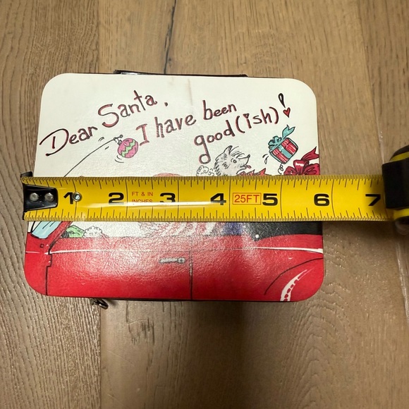 Vintage Brighton Christmas jewelry case with ‘Dear Santa, I’ve been good(ish)’ - Picture 9 of 11